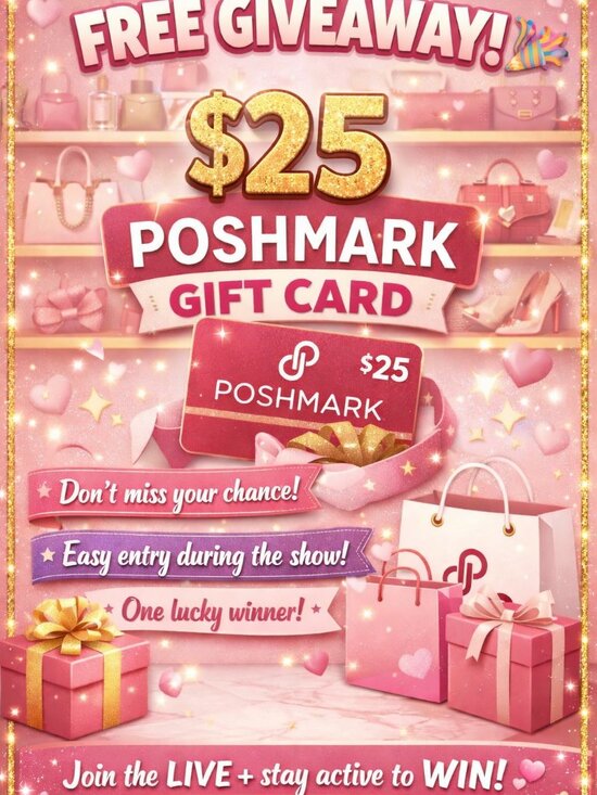 Poshmark Handbags - POSHMARK GIVEAWAY $25 Gift Card